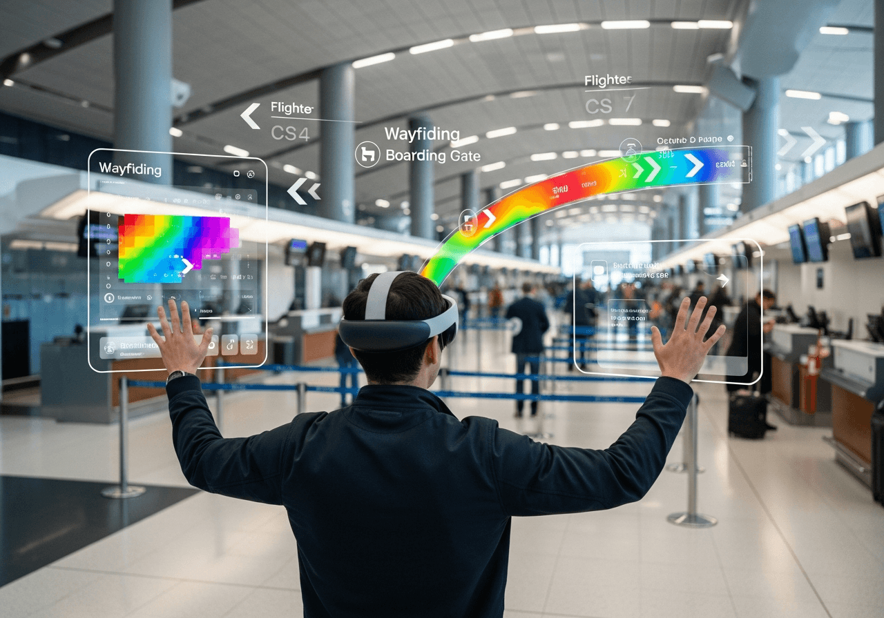 Project Immersion - Spatial interface patterns for Apple Vision Pro showing gaze-based interaction concepts